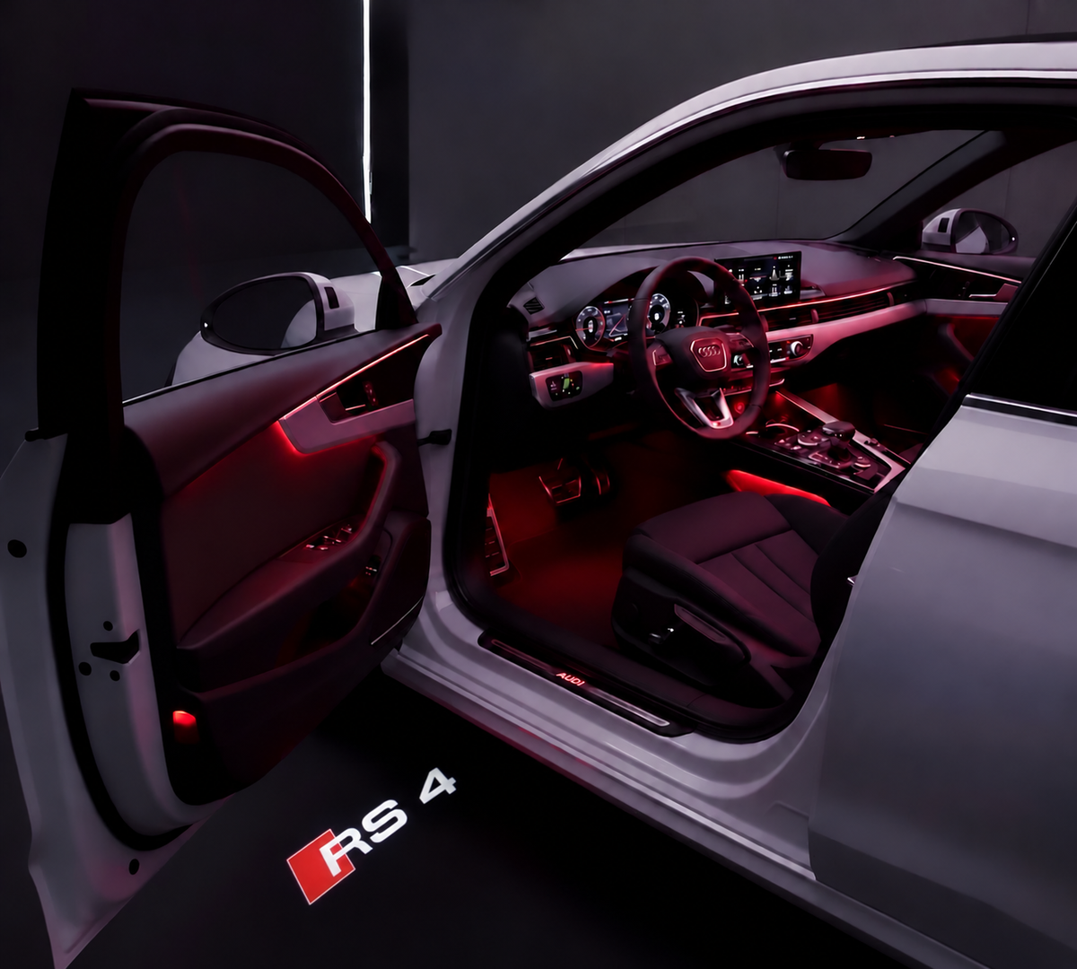 Luces de cortesía LED para puertas compatibles con Audi