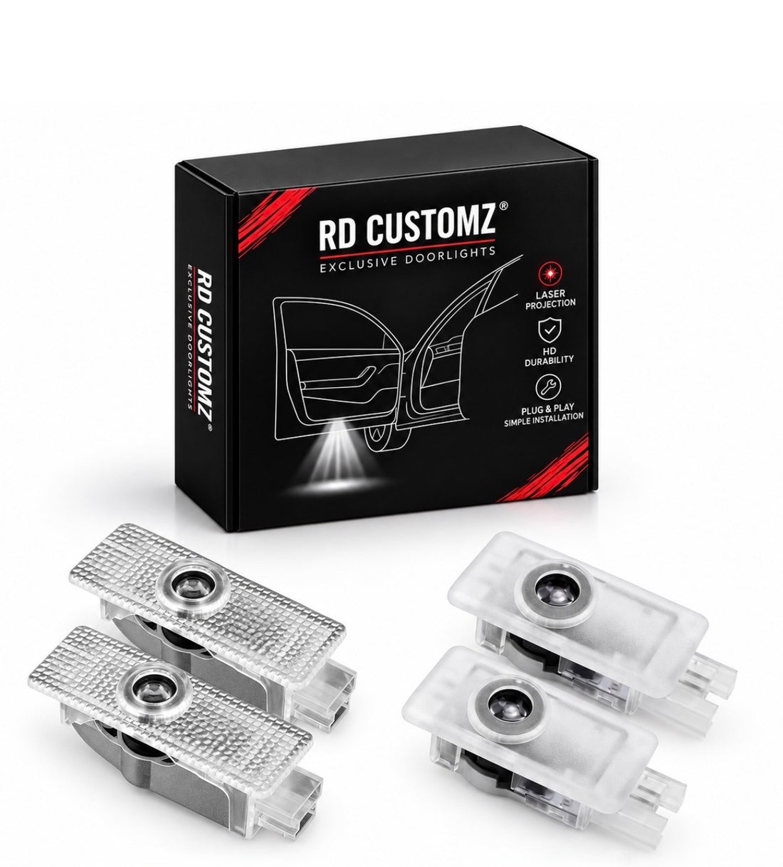 LED-Einstiegsbeleuchtung: Projektoren mit RD Customz-Verpackung
