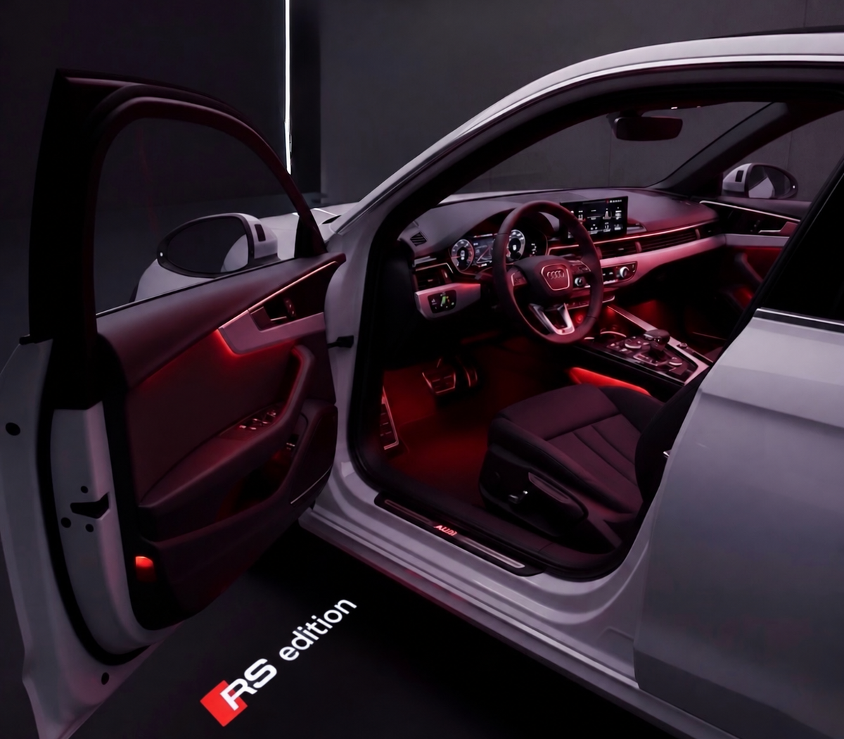 Luces de cortesía LED para puertas compatibles con Audi