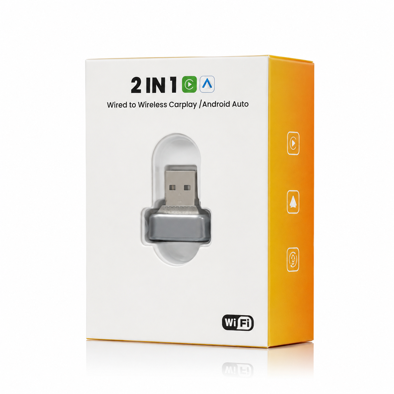 2-in-1 Wireless CarPlay & Android Auto Dongle