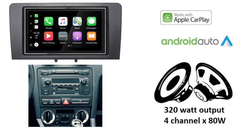 Audi A3 (8P) – CarPlay-autoradio · DAB+ · RD-675DBT