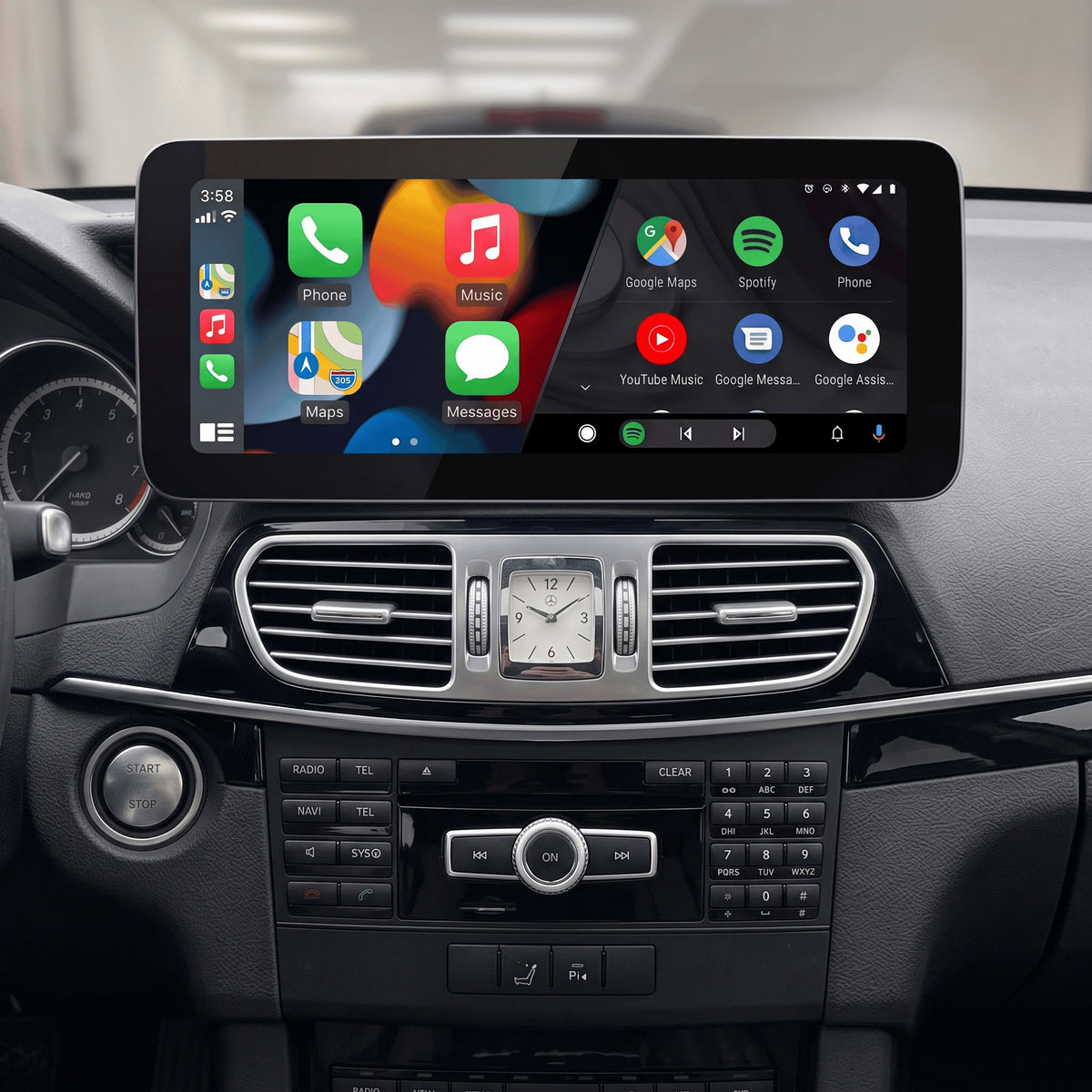 Mercedes-Benz E-Klasse C207 A207 (2013–2016) – CarPlay-schermupgrade 12,3 inch