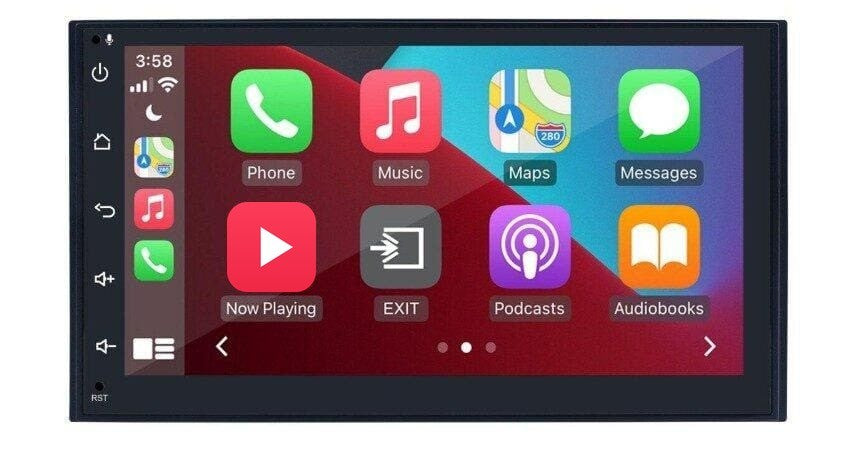Universeel 2-DIN – CarPlay-scherm 6,75 inch · QLED