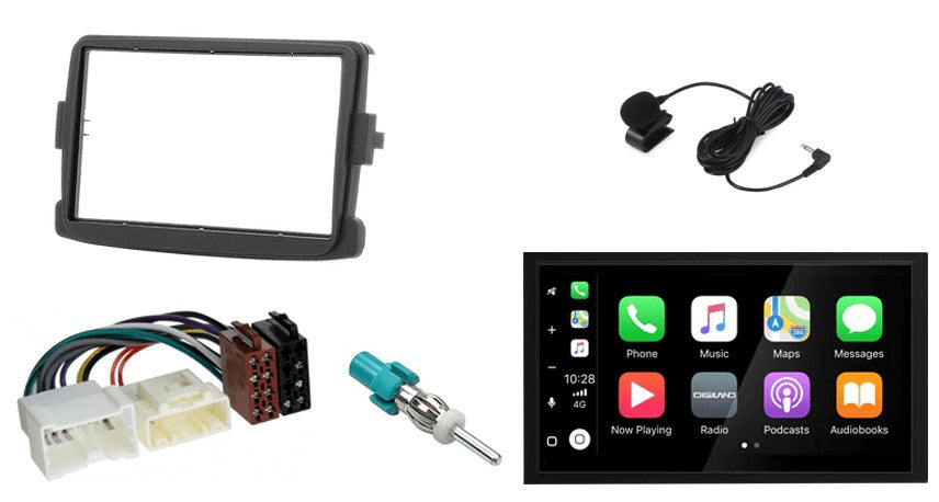 Fiat Talento, Dacia Logan & Duster, Opel Vivaro (met navigatie) – CarPlay-autoradio · DAB+ · RD-675DBT