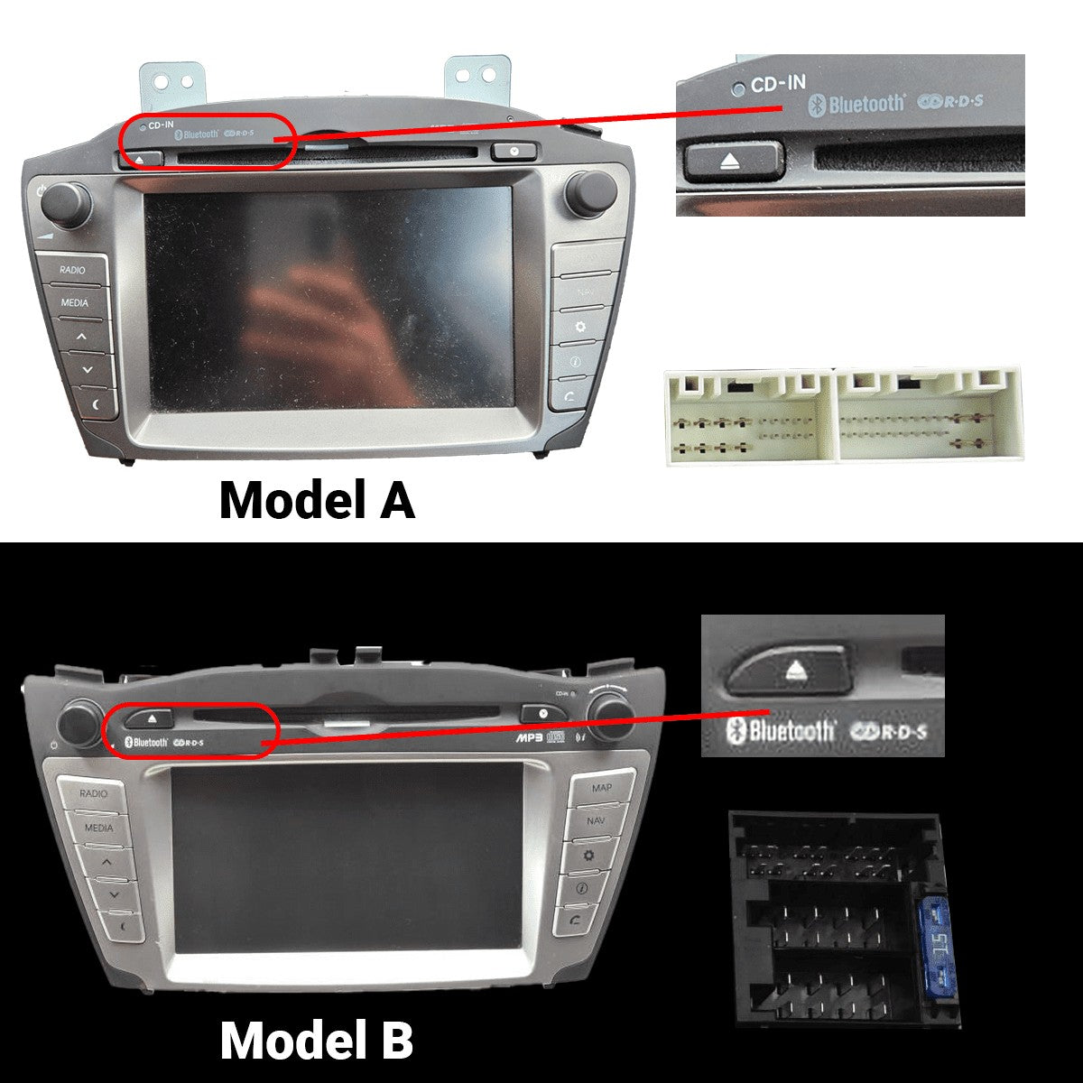 Hyundai IX35 (2010–2018) – CarPlay-scherm 10 inch