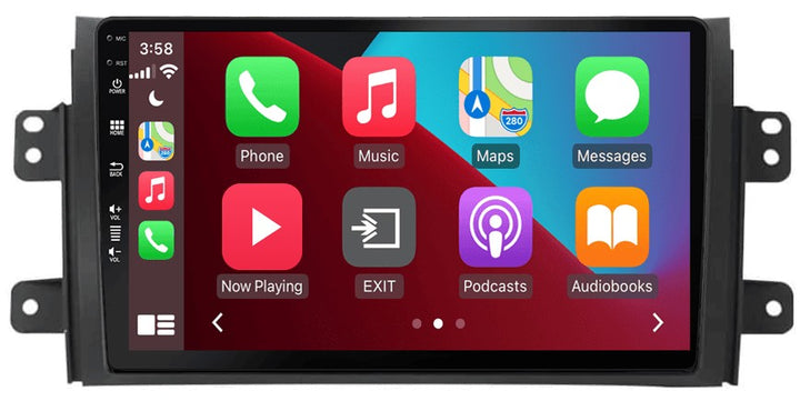 Suzuki SX4 & Fiat Sedici – CarPlay-scherm 9 inch · DAB+ · RD-D040Q