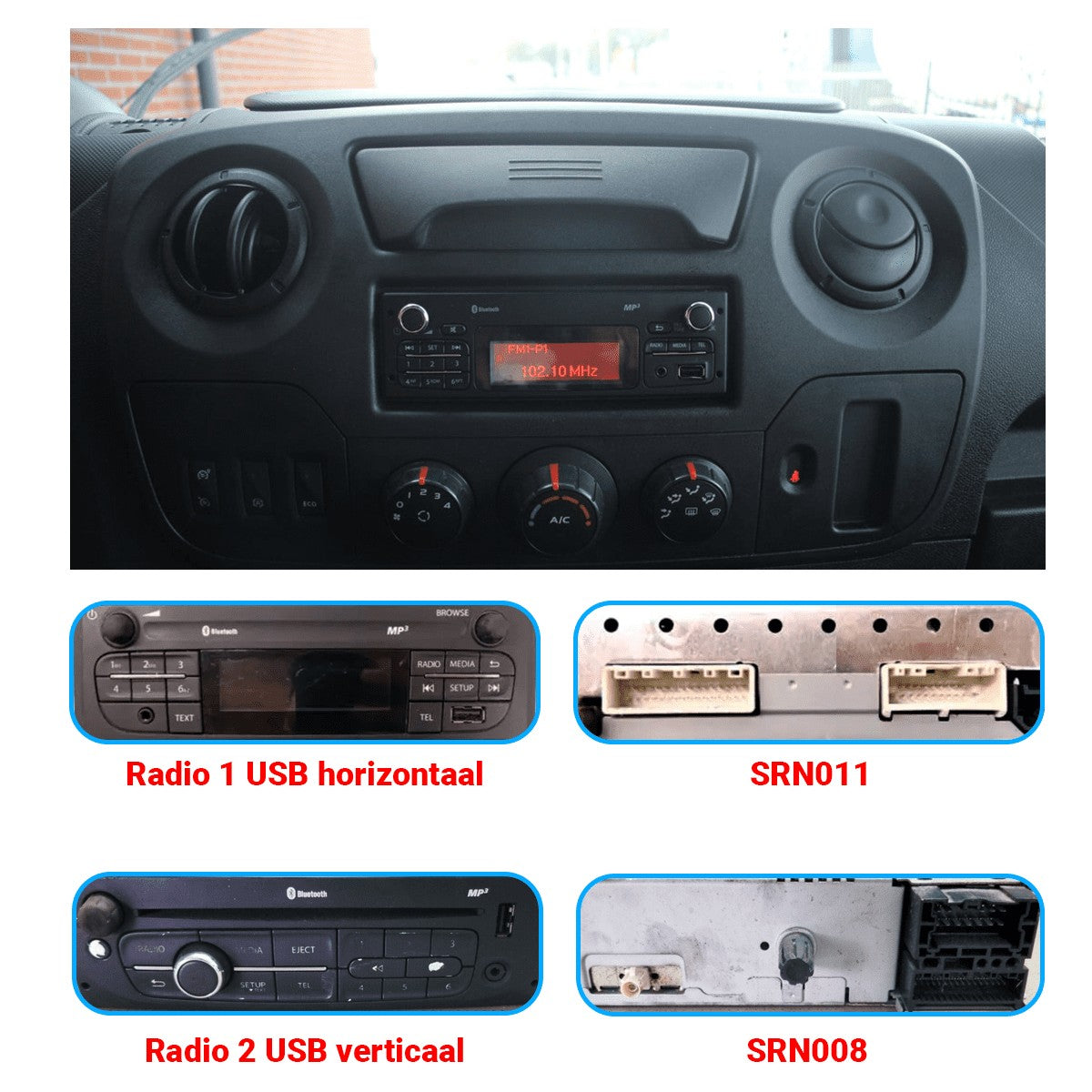 Renault Master (vanaf 2010) – JBL CarPlay-autoradio