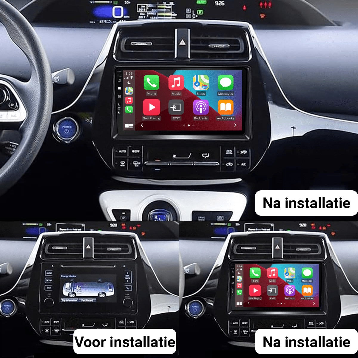 Toyota Prius (XW50) (2016–2020) – CarPlay-scherm 9 inch · DAB+