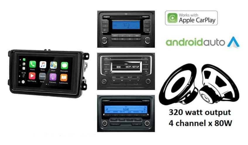 Volkswagen, Seat & Škoda – CarPlay-autoradio · DAB+ · met CAN-bus
