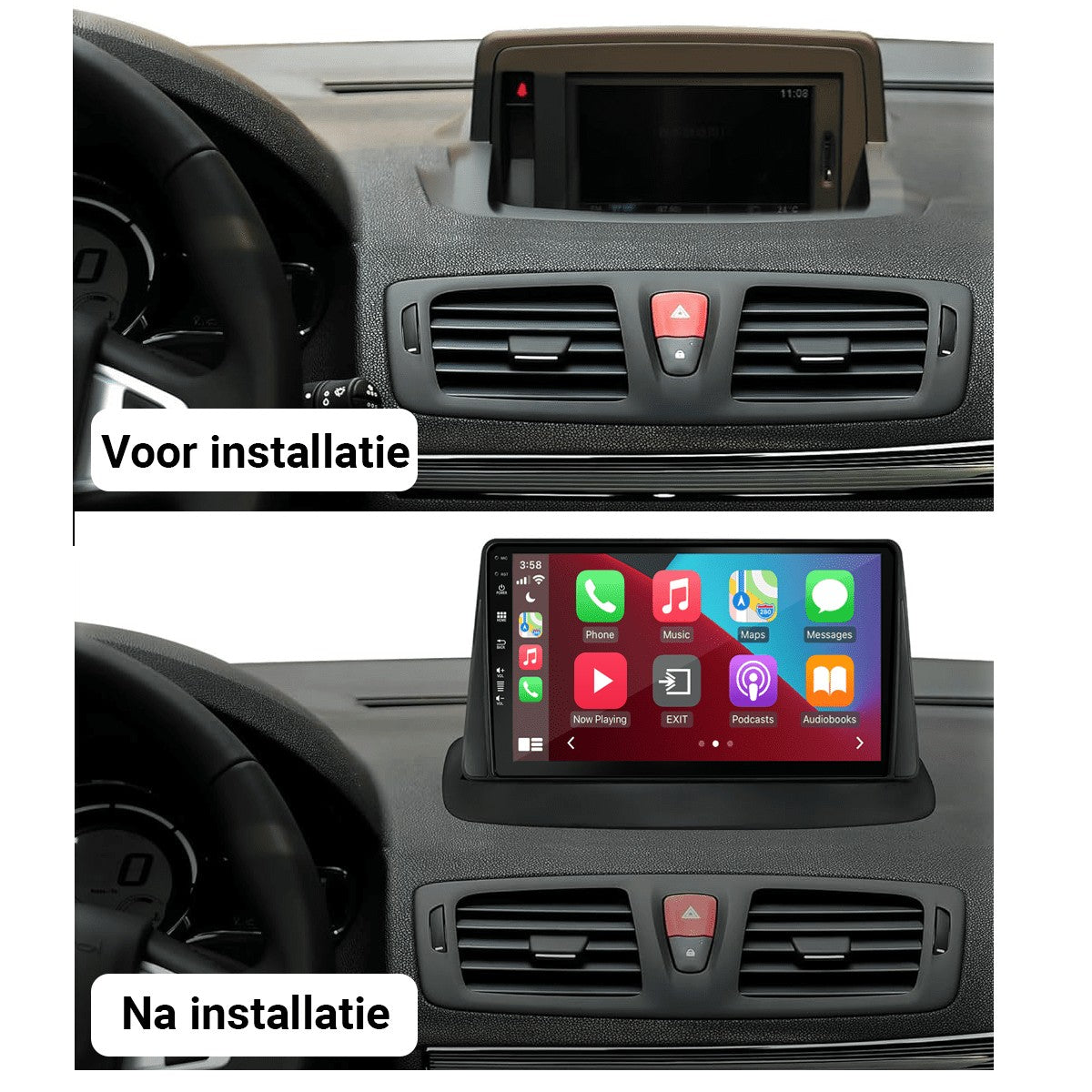 Renault Megane (2008–2014) – CarPlay-scherm 9 inch