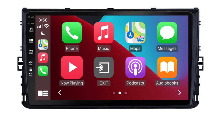Volkswagen Golf 7, Polo, Transporter T6.1 & T-Cross (MQB) – CarPlay-scherm 9 inch · DAB+