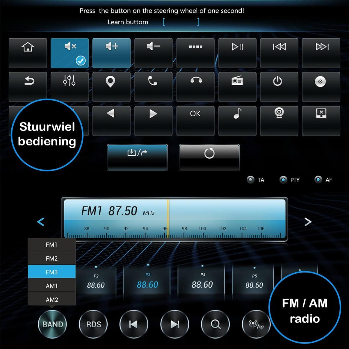 Škoda Rapid (2013–2019) – CarPlay-scherm 9 inch · DAB+ · RD-D040Q