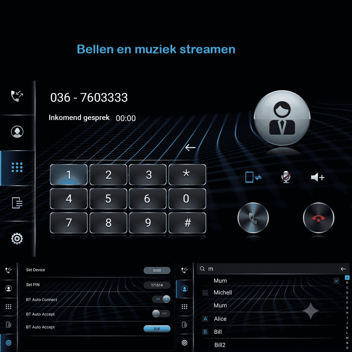 Volkswagen Caravelle (2015–2020) – CarPlay-scherm 9 inch · met draaiwiel · DAB+ · RD-D040Q