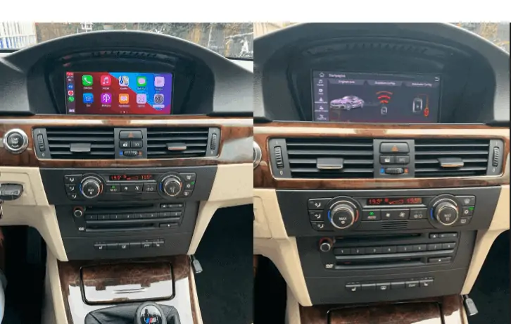 BMW 3-Serie (E90–E93) & 5-Serie (E60–E64) – CarPlay-scherm 8,8 inch · met handgreepcamera