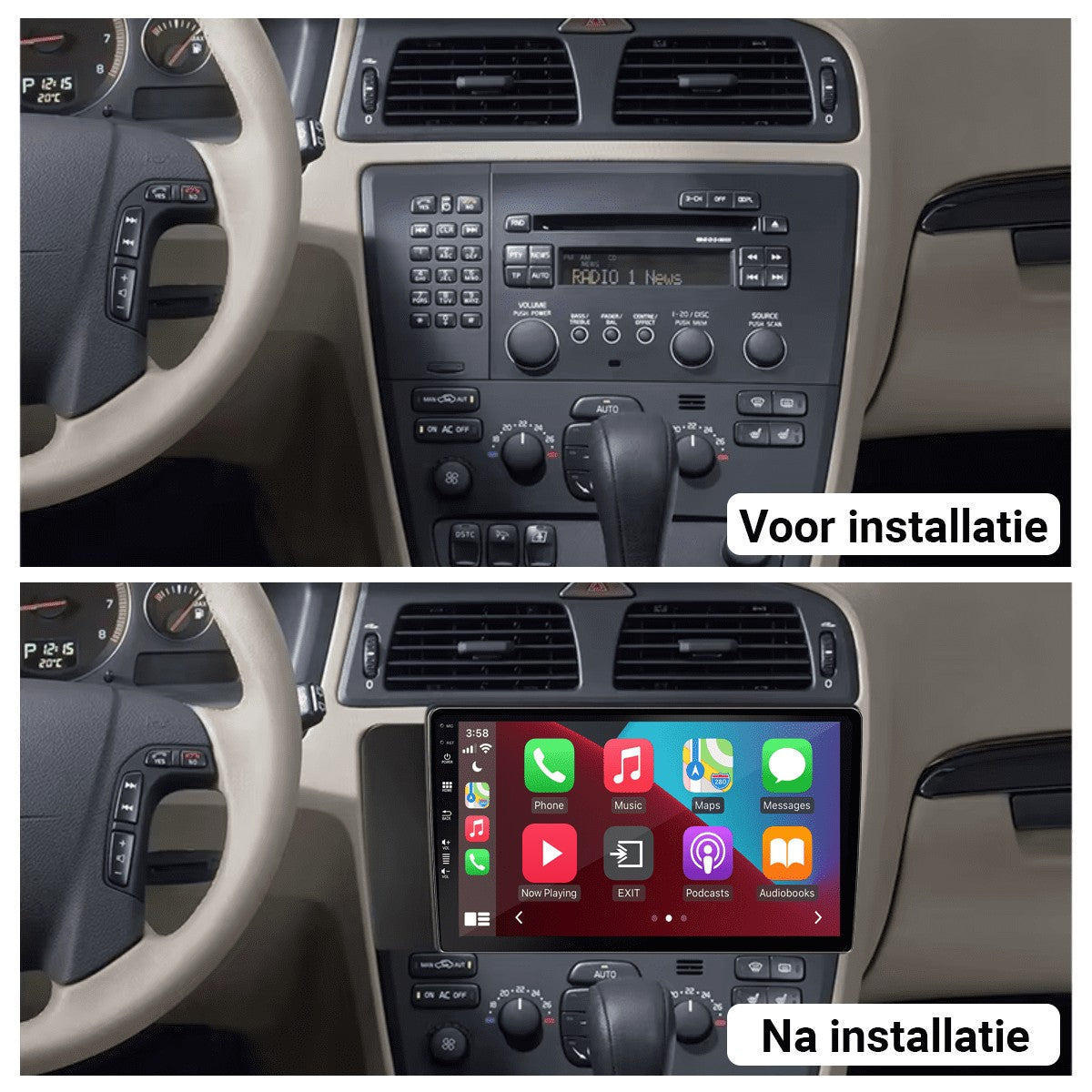 Volvo V70 (2004–2008) – CarPlay-scherm 9 inch · RD-D040Q