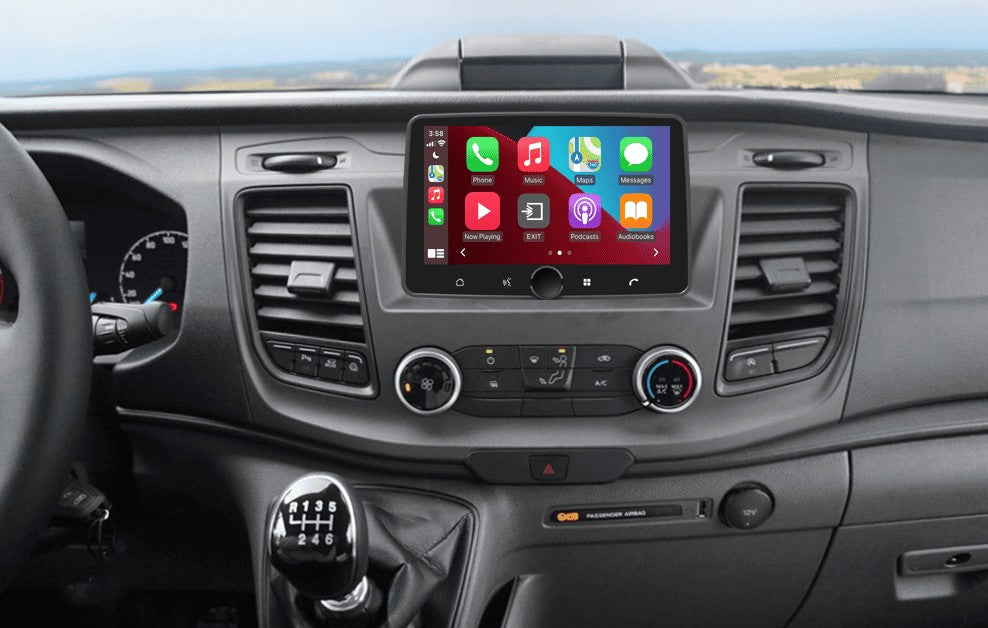 Ford Transit, Transit Connect & Custom (1-DIN) – CarPlay-scherm 10,1 inch · draaibaar · DAB+