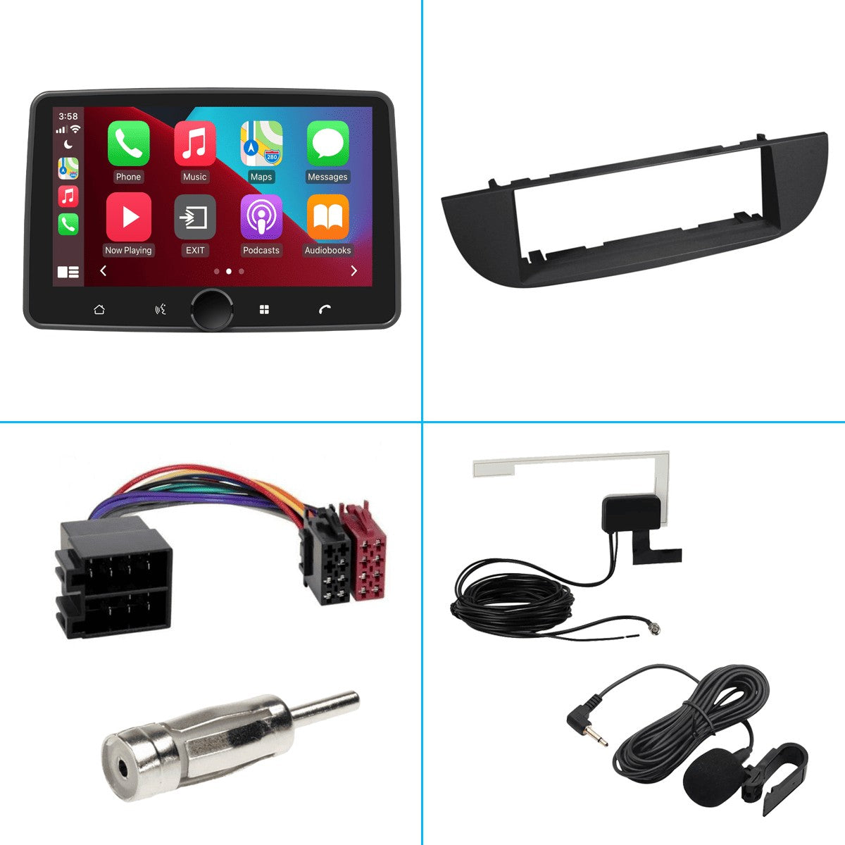 Fiat 500 (2007–2015) – CarPlay-autoradio