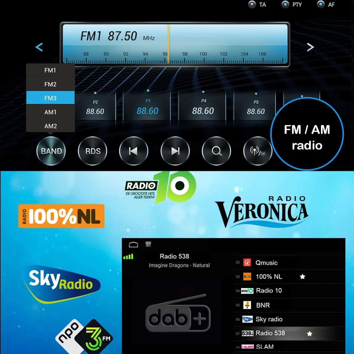 Alfa Romeo Alfa Giulietta (2014–2020) – CarPlay-scherm 9 inch · DAB+ · RD-D040Q