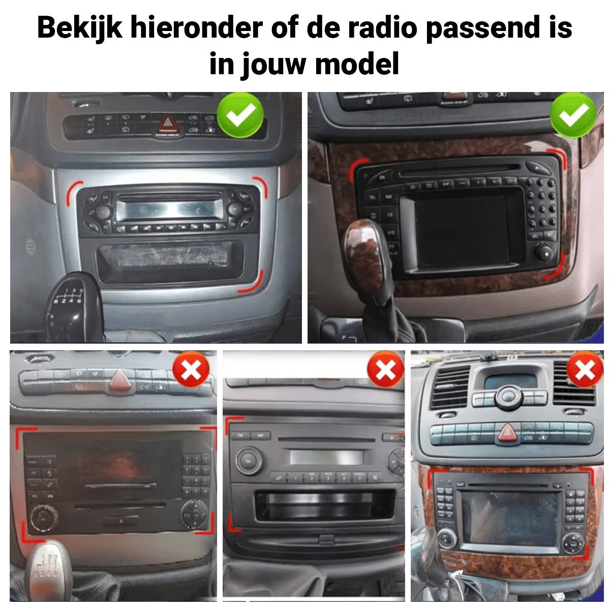 Mercedes-Benz Vito W639 (2003–2006) – CarPlay-scherm 10 inch · DAB+