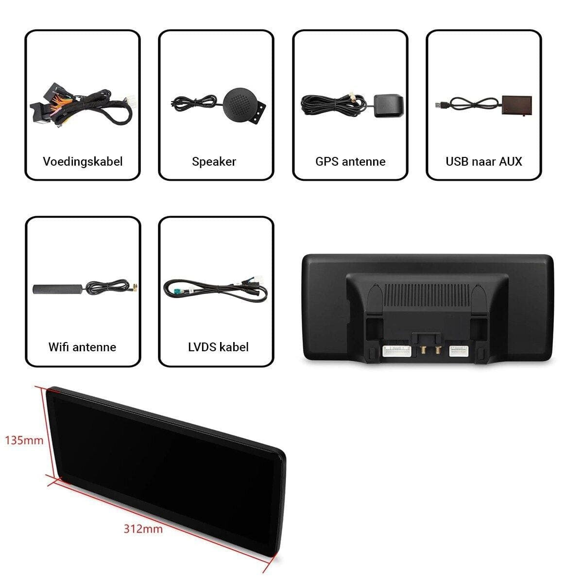 Mercedes-Benz C-Klasse (W205) (2014–2019) – CarPlay-schermupgrade 12,3 inch · NTG 5