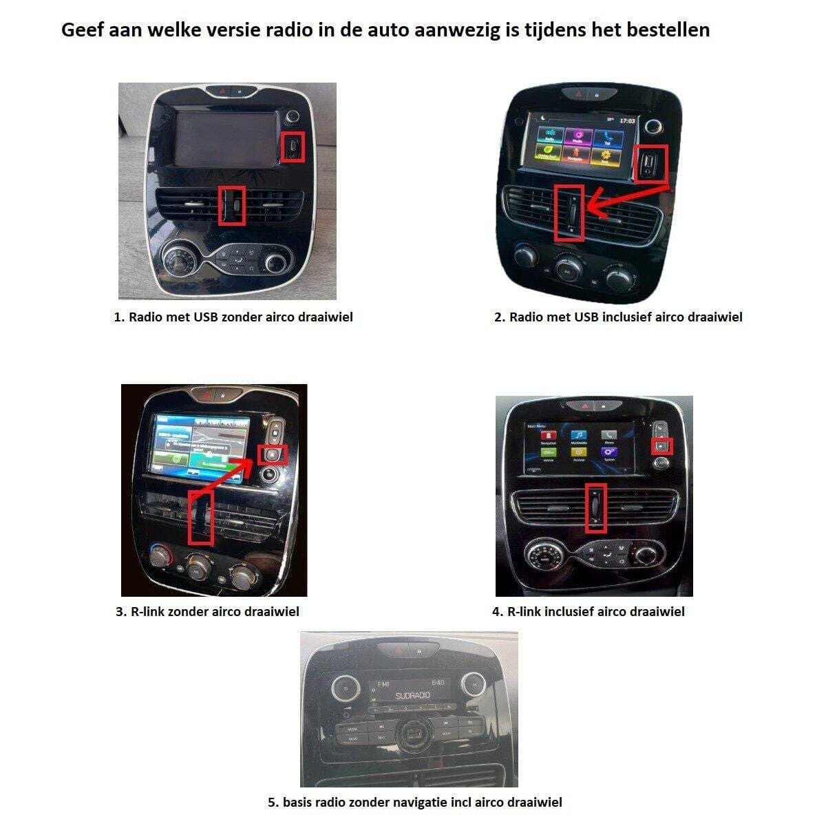 Renault Clio (2013–2019) – CarPlay-scherm 10 inch · RD-D040Q