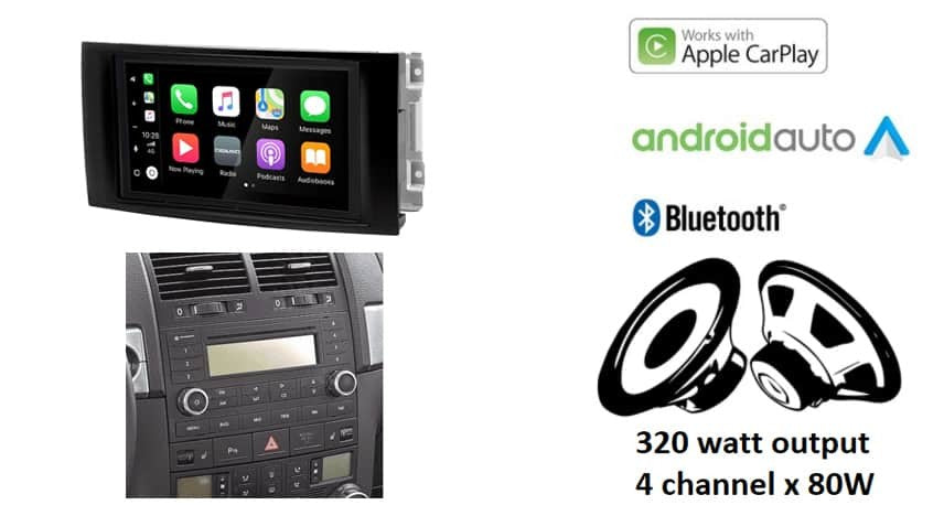 Volkswagen Touareg Multivan (2002–2010) – CarPlay-autoradio · RD-675DBT