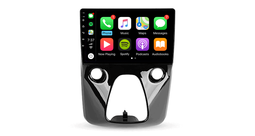 Toyota Aygo/ Peugeot108 / Citroën C1 (2014–2021) – CarPlay-scherm 10 inch · DAB+ · ARG-1000DAB