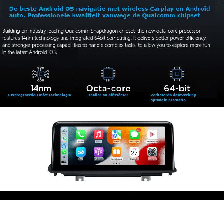 BMW X5 X6 (2013–2018) – CarPlay-autoradio