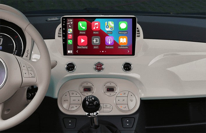 Fiat 500 (2007–2015) – CarPlay-scherm 9 inch · beige · DAB+