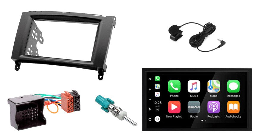 Mercedes-Benz Vito, Sprinter, Viano, A- & B-Klasse – CarPlay-autoradio · DAB+