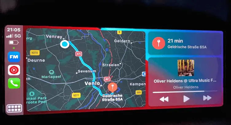BMW 3-Serie (E90–E93) & 5-Serie (E60–E64) – CarPlay-scherm 8,8 inch · met handgreepcamera