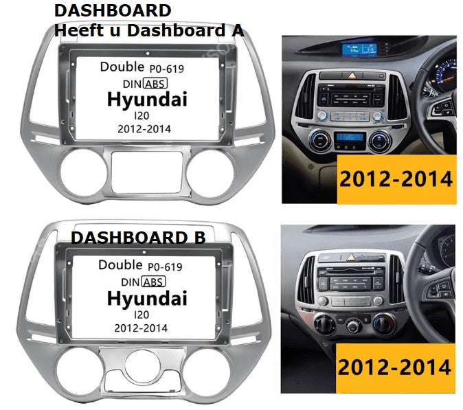 Hyundai I20 (2012–2014) – CarPlay-scherm 9 inch · DAB+