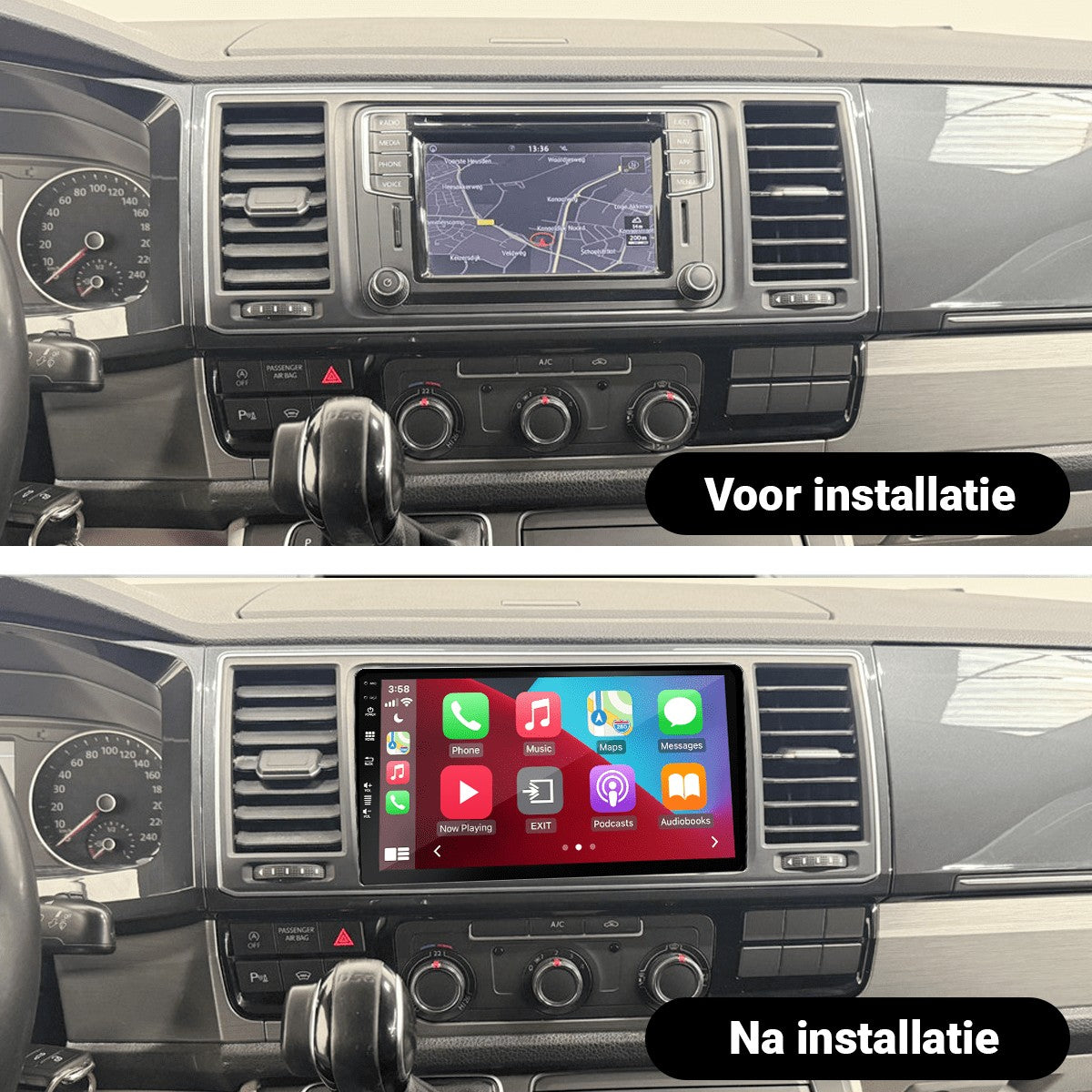 Volkswagen Caravelle (2015–2020) – CarPlay-scherm 9 inch · met draaiwiel · DAB+ · RD-D040Q