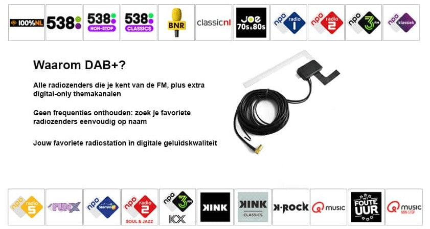 Fiat Grande Punto (2005–2010) – CarPlay-autoradio · zwart · RD-675DBT