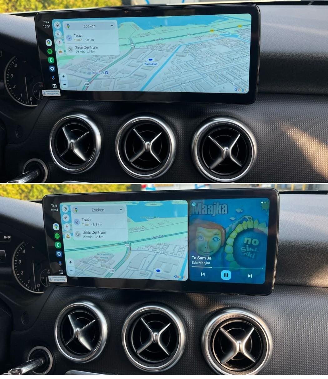 Mercedes-Benz A, B, C, E, CLA, GLA & GLC (NTG 4.5/4.7) – CarPlay-schermupgrade 12,3 inch
