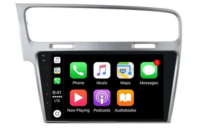 Volkswagen Golf 7 (2013–2017) – CarPlay-scherm 10 inch · DAB+ · zilver · ARG-1000DAB