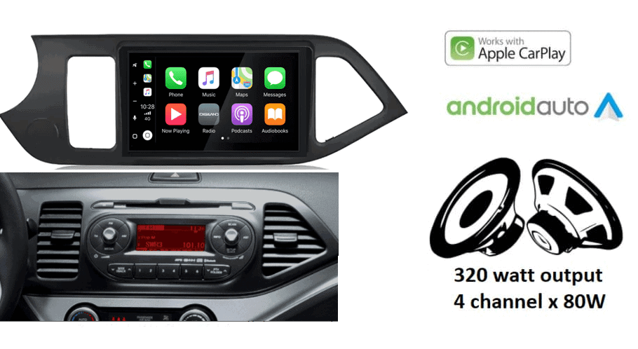 Kia Picanto (2011–2017) – CarPlay-autoradio · RD-675DBT