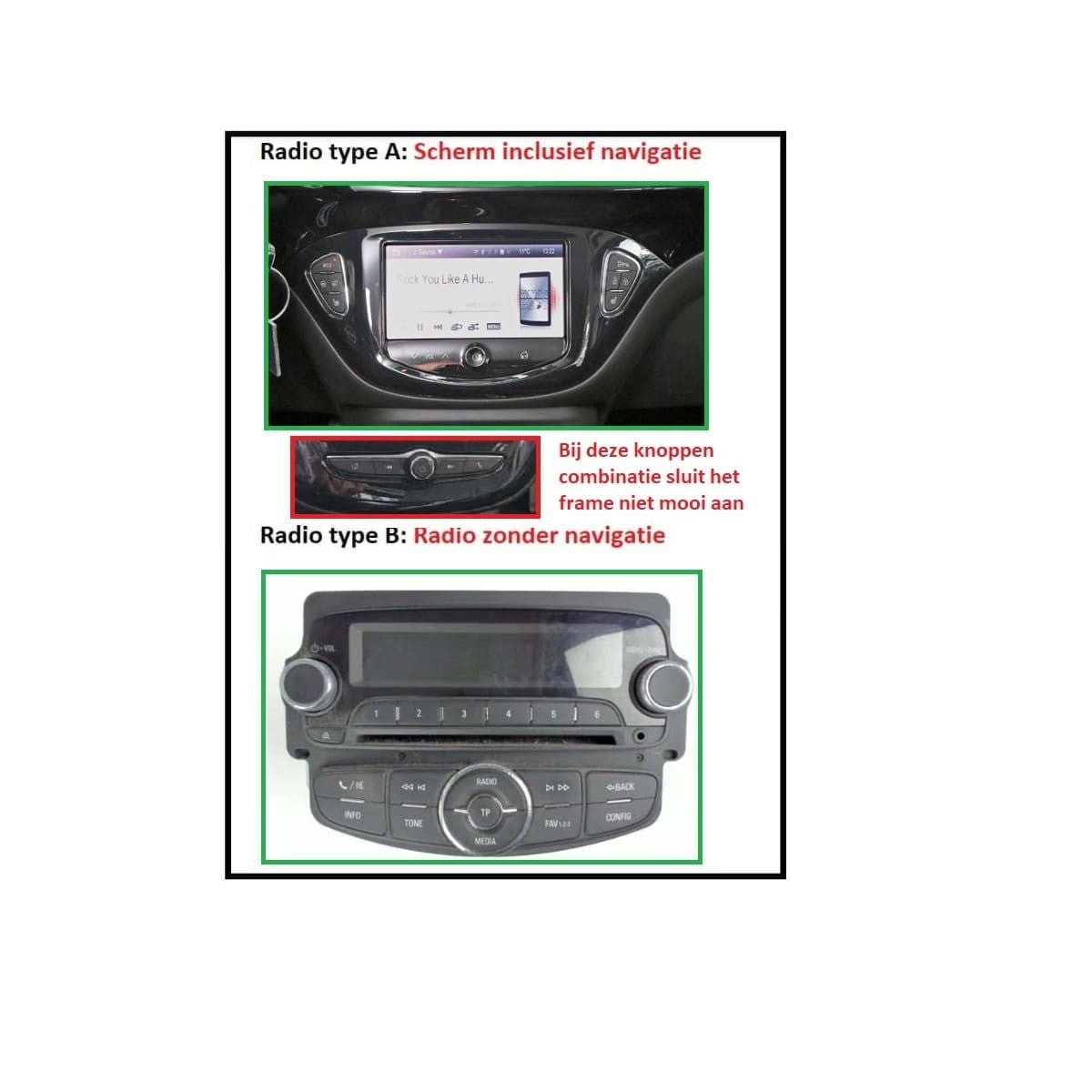 Opel Corsa E (2014–2019) – CarPlay-scherm 9 inch · DAB+ · RD-D040Q