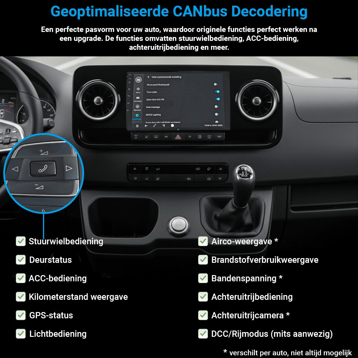 Fiat Tipo (2015–2023) – CarPlay-scherm 5 inch · RD-D040Q