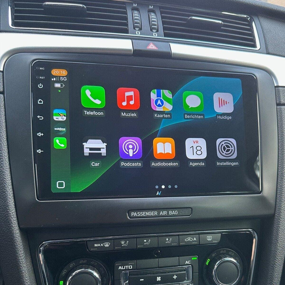 Škoda Superb (2016–2019) – CarPlay-scherm 10 inch · ARG-1000DAB