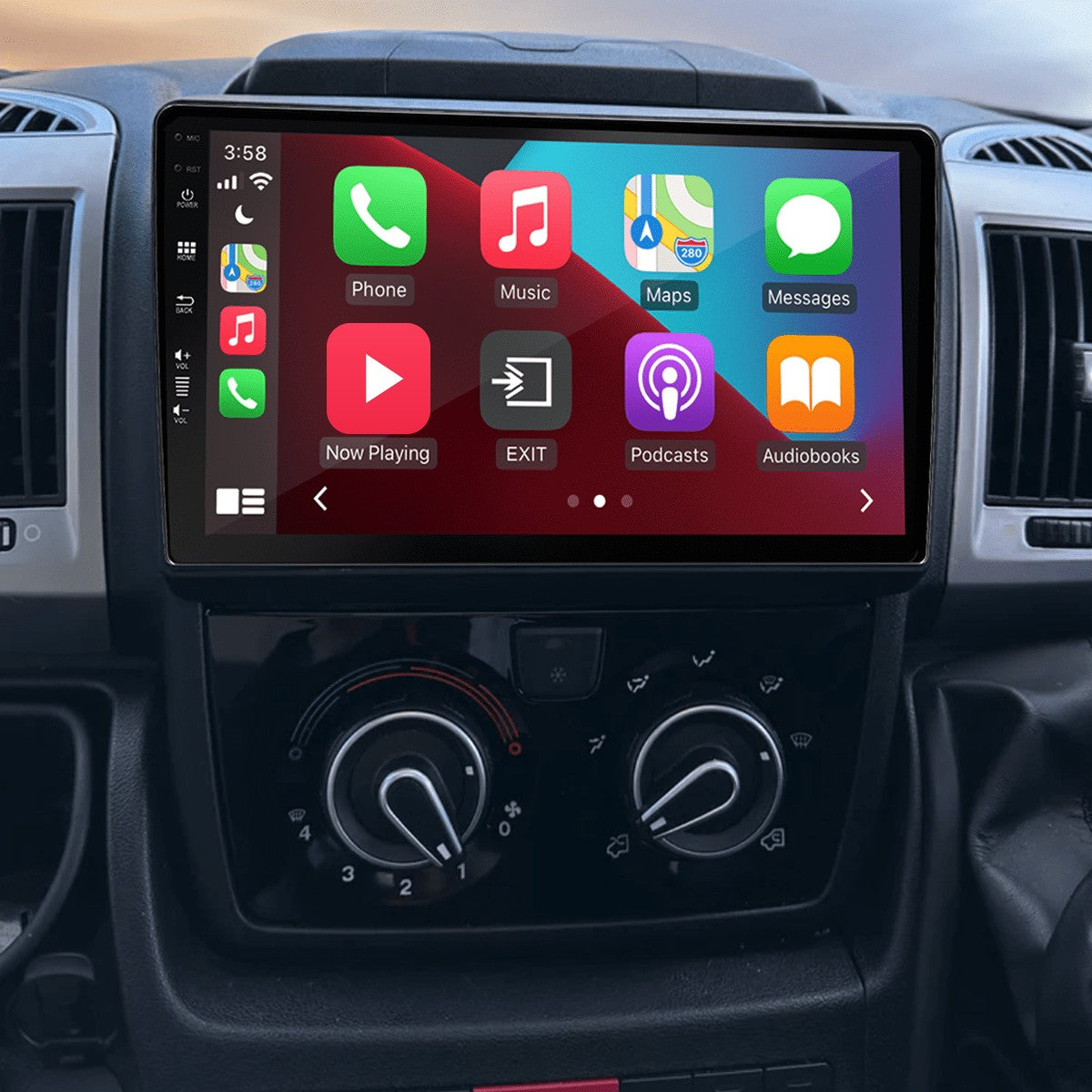 Fiat Ducato / Peugeot Boxer / Citroën Jumper (vanaf 2014) – CarPlay-scherm 9 inch · DAB+ · RD-D040Q