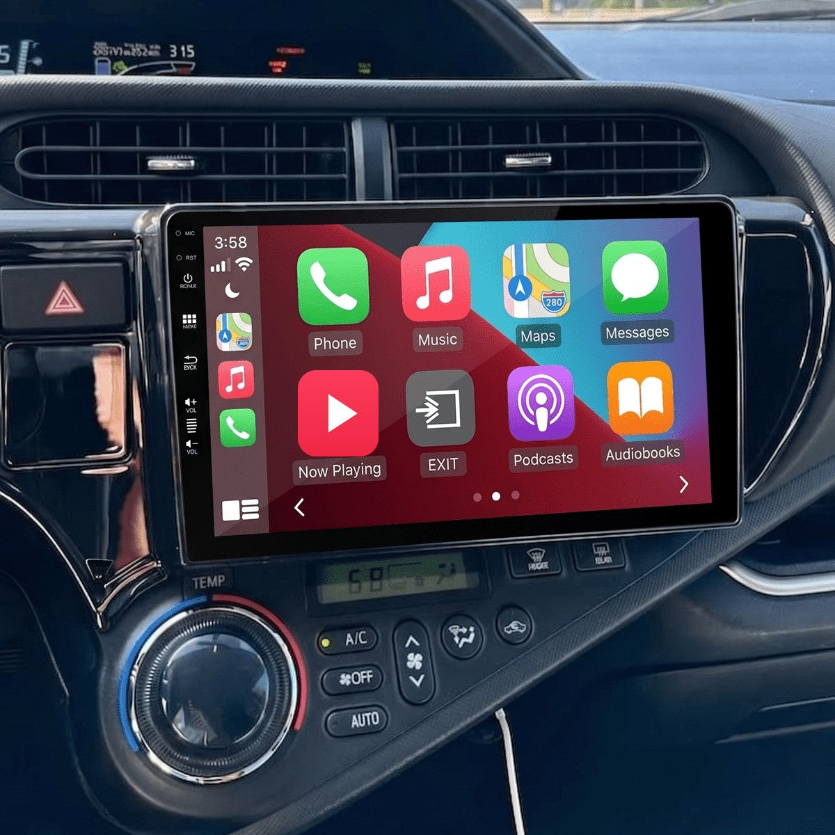 Toyota Prius C (2012–2014) – CarPlay-scherm 9 inch