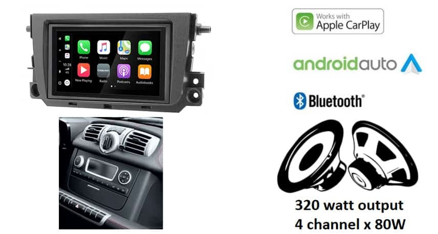 Smart ForTwo (2010–2017) – CarPlay-autoradio · RD-675DBT