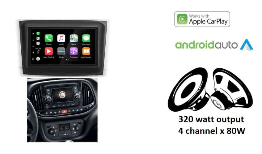 Fiat Doblo (vanaf 2015) – CarPlay-autoradio