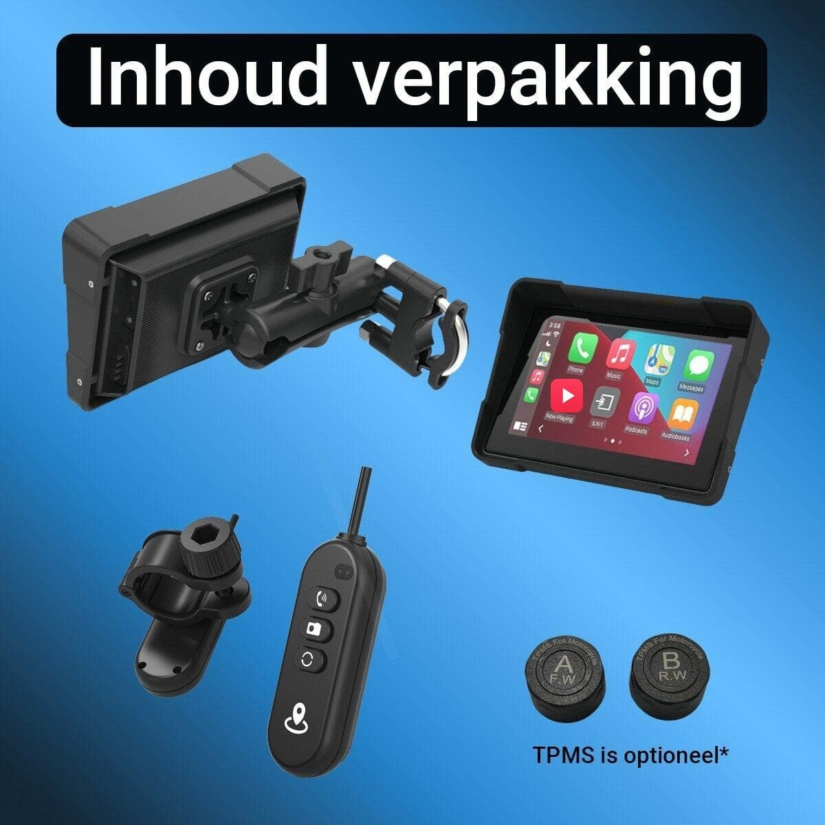 Motor – CarPlay-scherm 5 inch · waterdicht · RD-MN5