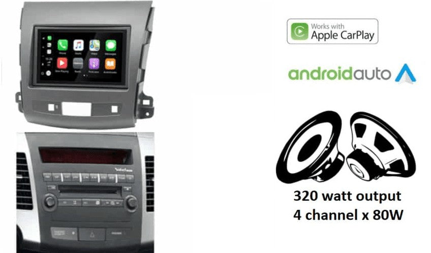 Citroën C-Crosser, Mitsubishi Outlander XL & Peugeot 4007 – CarPlay-autoradio · DAB+