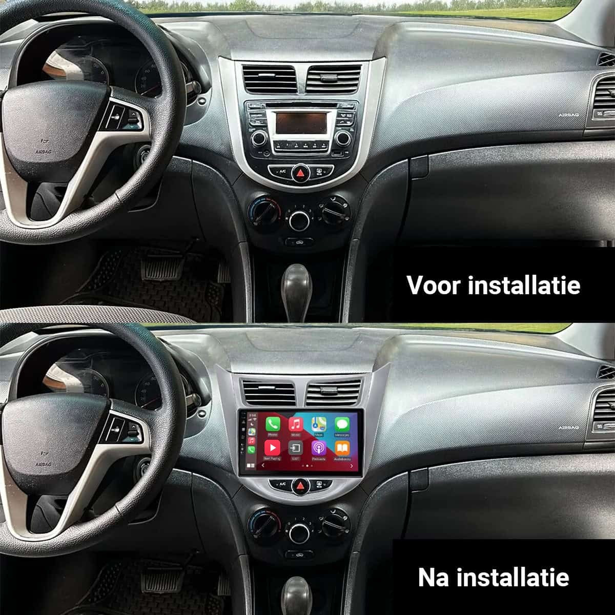 Hyundai i-25 (2011–2017) – CarPlay-scherm 9 inch · DAB+ · RD-D040Q