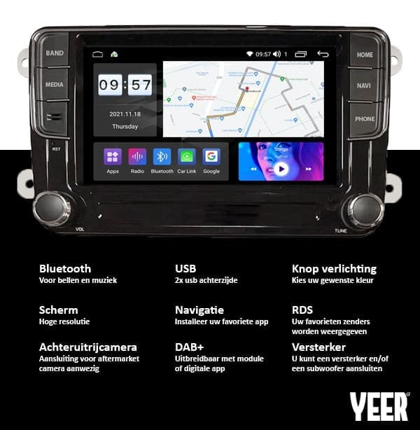 Seat Leon (2005–2012) – CarPlay-autoradio