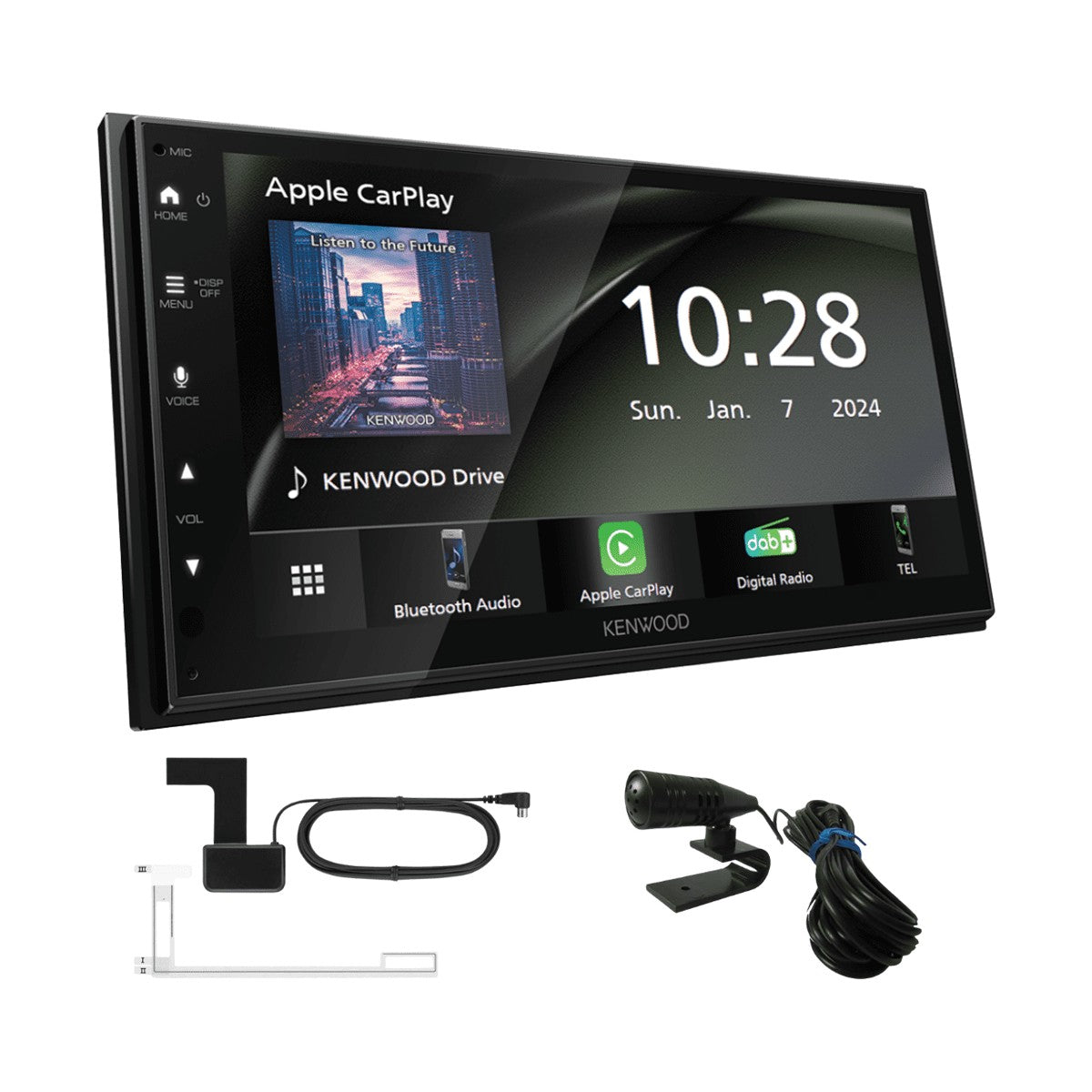Fiat Doblo (vanaf 2015) – Kenwood CarPlay-autoradio