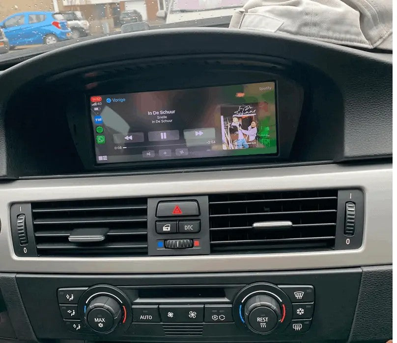 BMW 3-Serie (E90–E93) & 5-Serie (E60–E64) – CarPlay-scherm 8,8 inch · met handgreepcamera